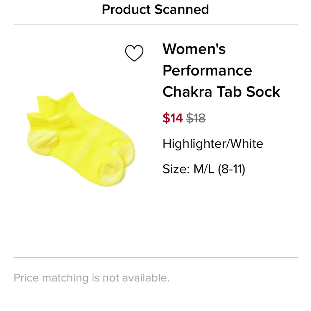 3 pair alo yoga performance Chakra Tab Socks - Neon Yello